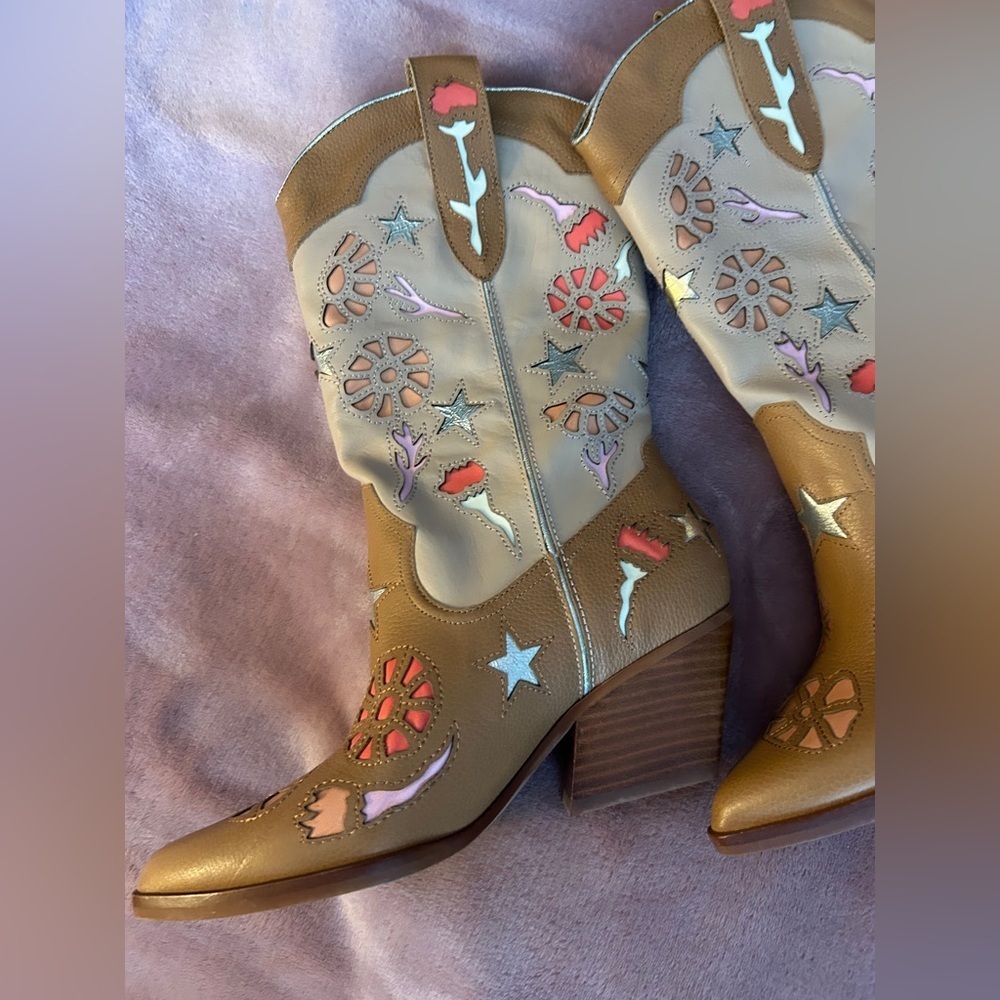 Dolce Vita Lassie Cowgirl Boots - Picture 3 of 8